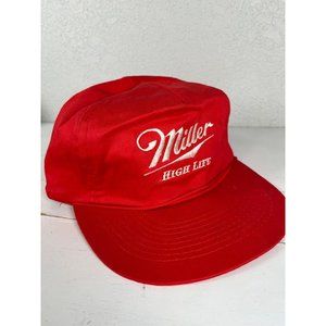 VTG Miller High life APEX SPORTS 100% cotton ONE SIZE hat TRUCKER CORD Snapback